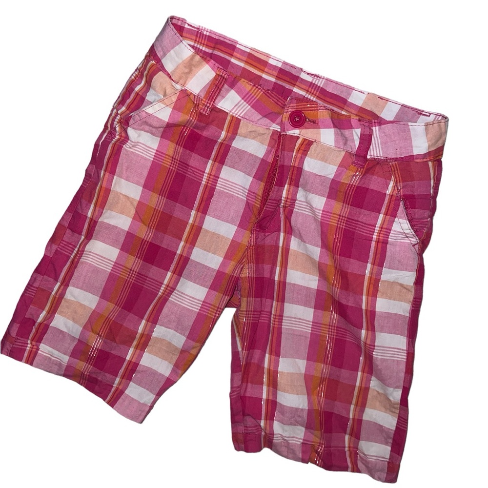 ☠️5/$20☠️ PINK HOUSE | GIRLS PLAID POCKET BERMUDA SHORTS SZ 10